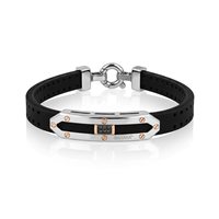 Pulsera Baraka Hombre in Acero Diamante Black BR373721RODN200007